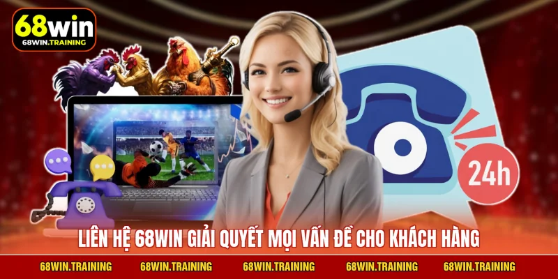 Liên hệ 68WIN giải quyết mọi vấn đề cho khách hàng